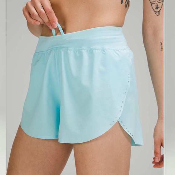 lululemon athletica Pants - Lululemon Find Your Pace Short 3" *Lined
Icing Blue size 6